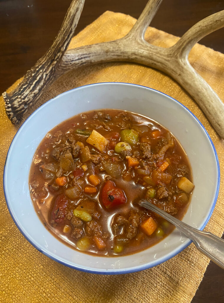 Deer Meat recipes; Venison Vegetable Soup