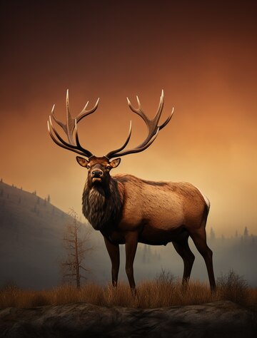 Fallow Deer Breeding - swelling neck and darken coat