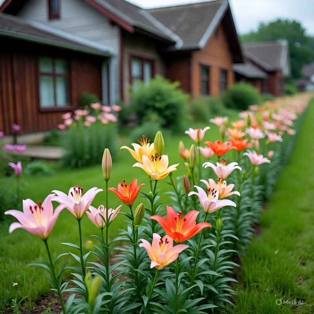 lily deer resistant – lilies planted close to house to deter deer